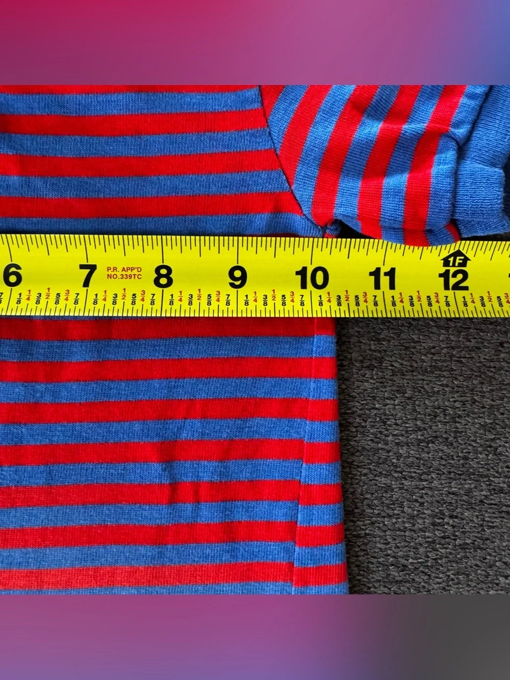Vtg Oshkosh Striped Polo Shirt Top Blue Red Kidcore Preppy Classic 2T